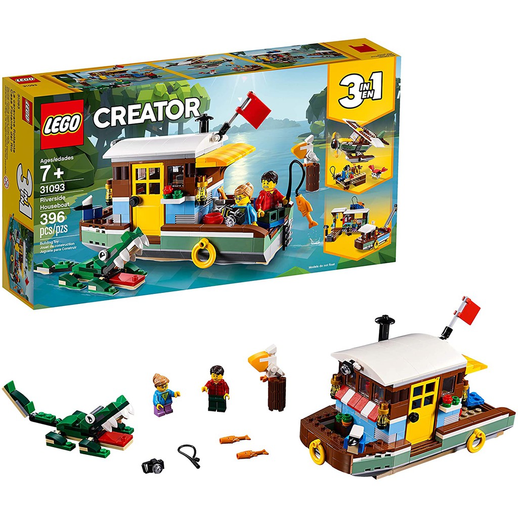 LEGO 31093 樂高 Creator 創意三合一系列 河邊船屋