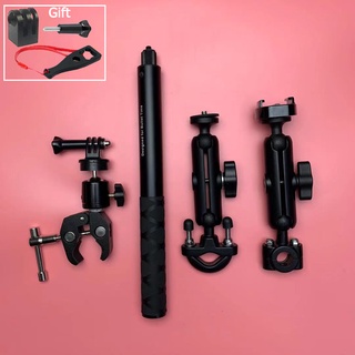 適用於 GoPro DJI 的摩托車相機支架車把安裝支架 & Insta360 One R X2 隱形自拍杆自行