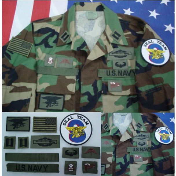 678軍事迷生存遊戲裝備陸軍海軍空軍戰鬥布章胸章肩章徽章臂章領章軍品名牌國旗名條階級章軍用臂章 蝦皮購物