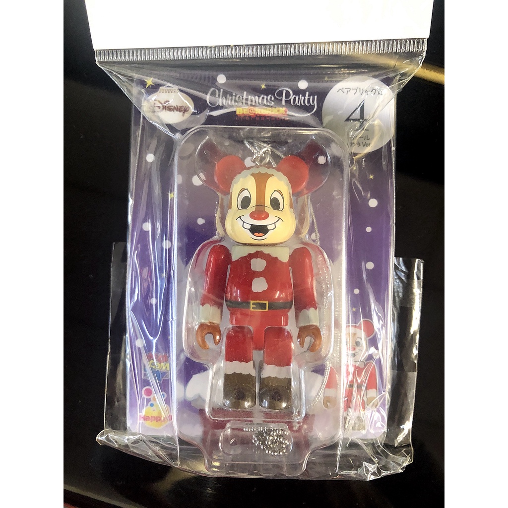 Be@rbrick Disney Christmas Party 100% 4 蒂蒂Dale Santa Claus未拆