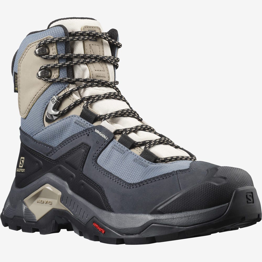 [代購免運]法國Salomon所羅門正品 女款皮革登山鞋 中高筒防水 Quest Element Goretex