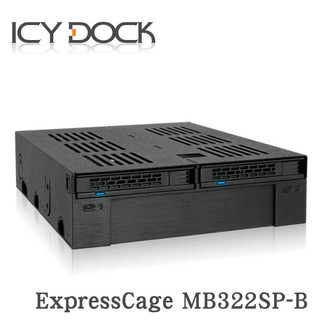 【3CTOWN】含稅附發票 ICYDOCK ExpressCage MB322SP-B 硬碟抽取盒 黑色