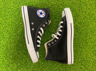 <Taiwan小鮮肉> CONVERSE ALL STAR 機械公敵 電繡 荔枝皮 高筒 帆布鞋 黑白 1S581 男女