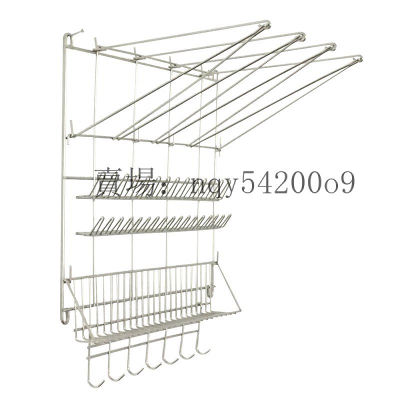 擠花袋晾乾架 廚房置物架 收納裱花袋架 墻多層不銹鋼壁掛墻烘焙工具架nqy54200o9 3H8U