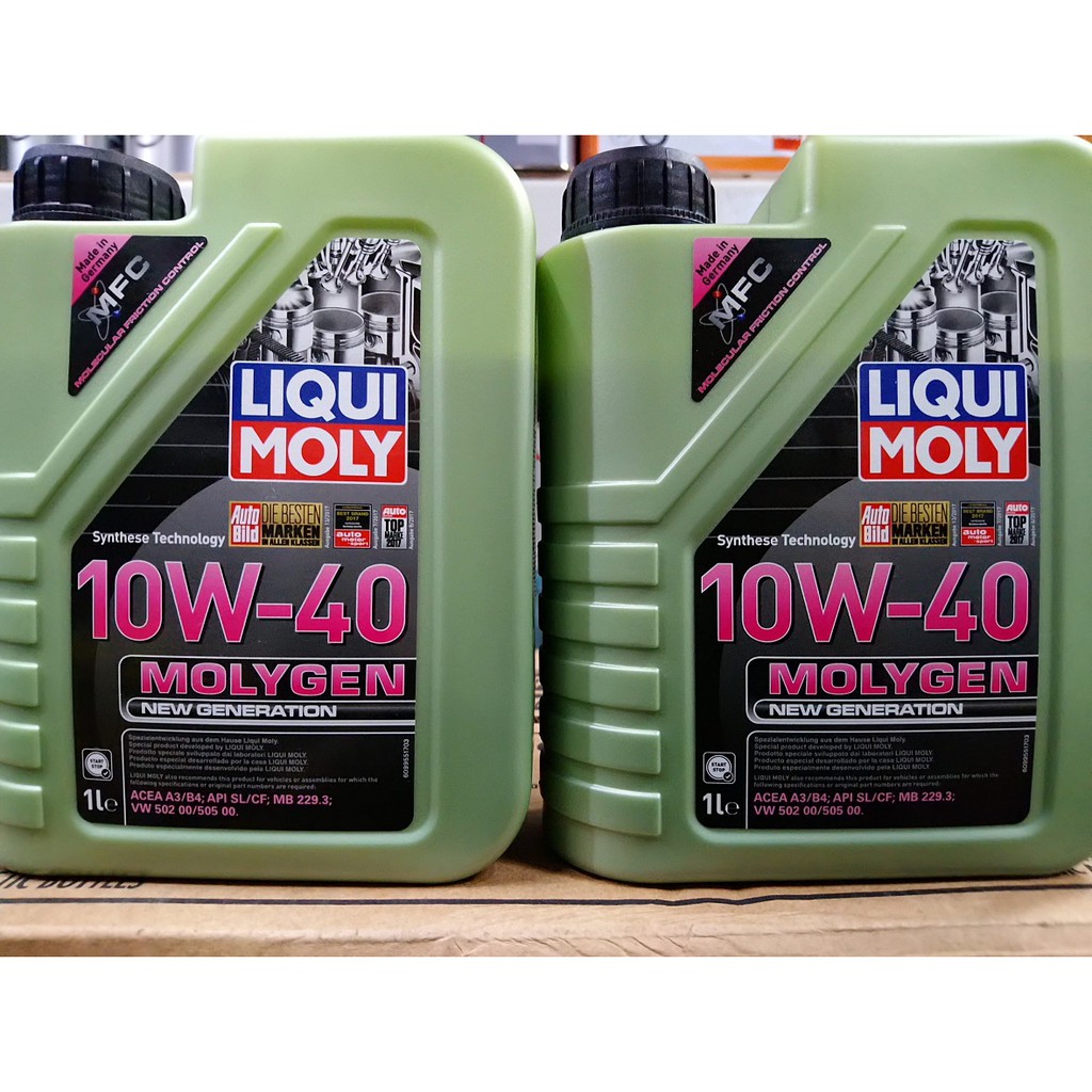 《油工坊》LIQUI MOLY MOLYGEN 10W40 合成 機油 螢光綠 類 300V 液態鉬 9955 蝦皮購物