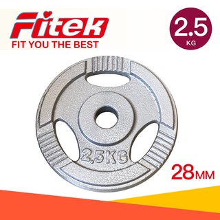 【Fitek】2.5公斤槓片單片現貨 2.5KG鑄鐵槓片一片 適用28MM-3.0CM以下槓芯／2.5KG手抓孔槓片