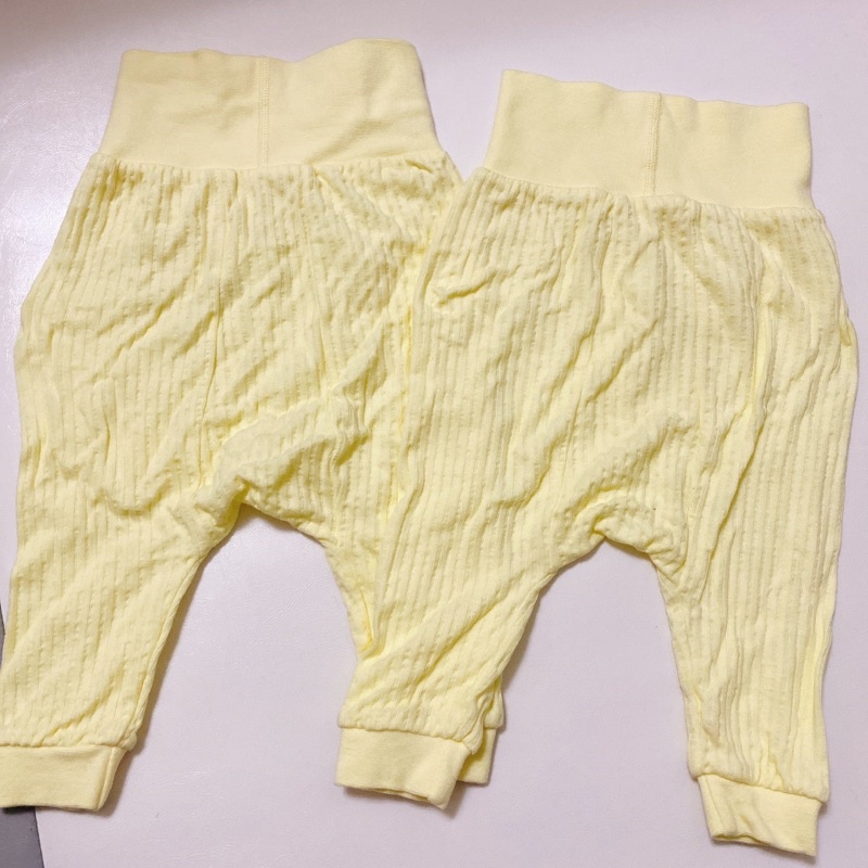 ✨全新✨僅下過水 鵝黃色嬰兒包肚子薄棉褲  小乙福 MIT台灣製 一件40