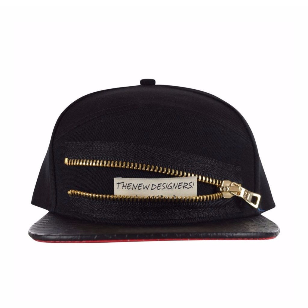 【FairPlay.tw】The New Designers 黑 棒球帽 鱷魚紋 拉鍊 休閒 法國新銳品牌