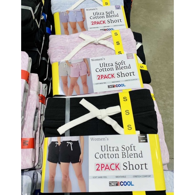 (零碼特價)32 Degrees女 棉質短褲 居家棉褲 內刷毛 保暖 高CP值🔥好市多costco代購🔥 1577450