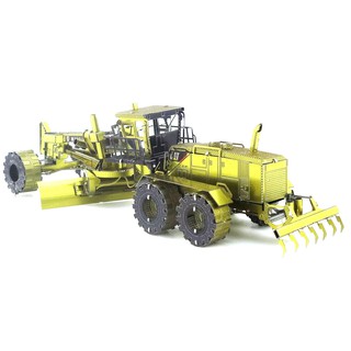 MARS益智玩具◎Cat工程車系列-動力平地機◎3D立體金屬拼圖◎創意diy金屬模型◎蝕刻片