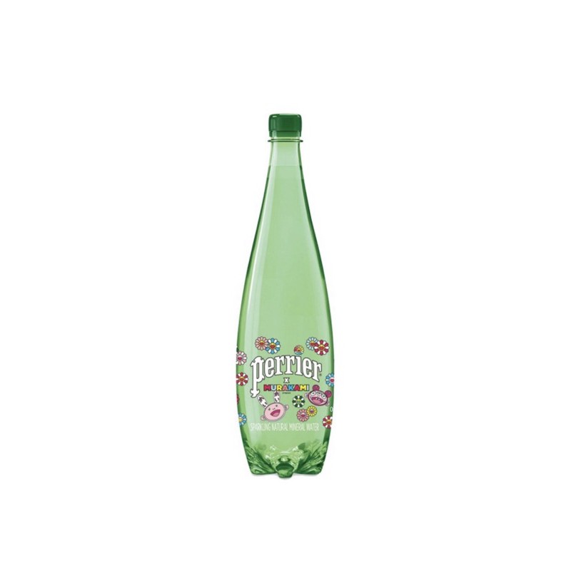 現貨 村上隆X perrier  沛綠雅汽泡水 限定 寶特瓶 小花 Takashi  汽泡水 1000ML