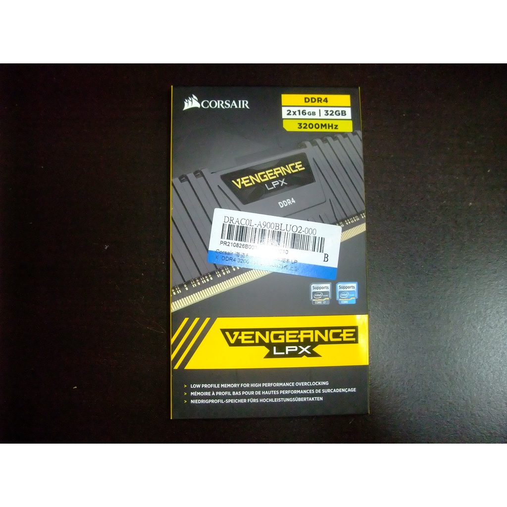 Corsair 海盜船 VENGEANCE LPX DDR4 3200 32GB(16Gx2)