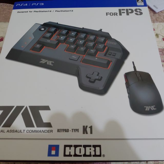 PS3 PS4 日本 HORI TAC K1 戰術突擊指揮官 鍵盤 滑鼠 射擊遊戲專用