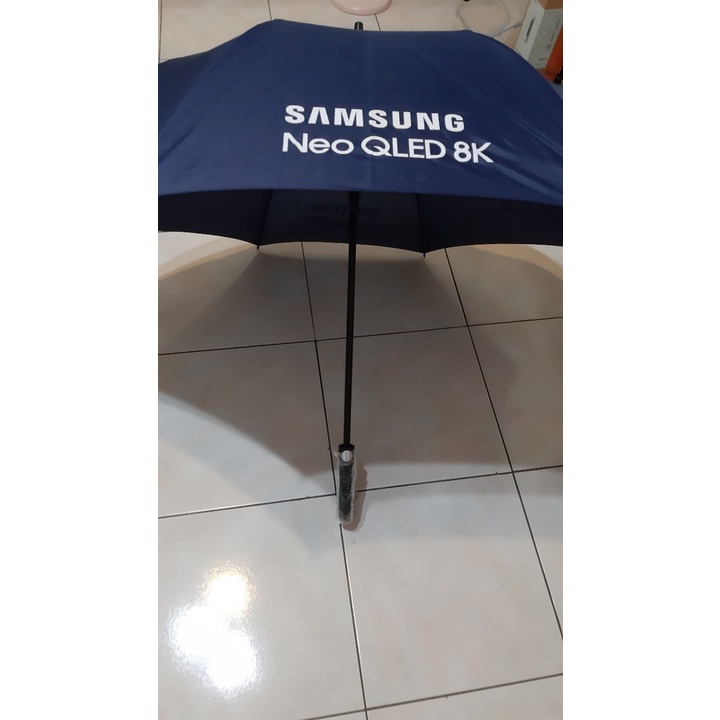 (全新，未使用，僅拍照)三星samsung Neo QLED 8k自動傘大雨傘(傘面半徑約134cm，傘柄約85cm)
