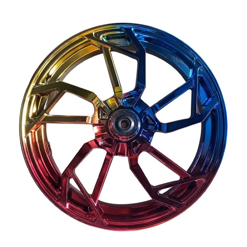 CJ Ebike 12inc 12吋 電鍍 電動車 輪框 彩色 電鍍風火輪