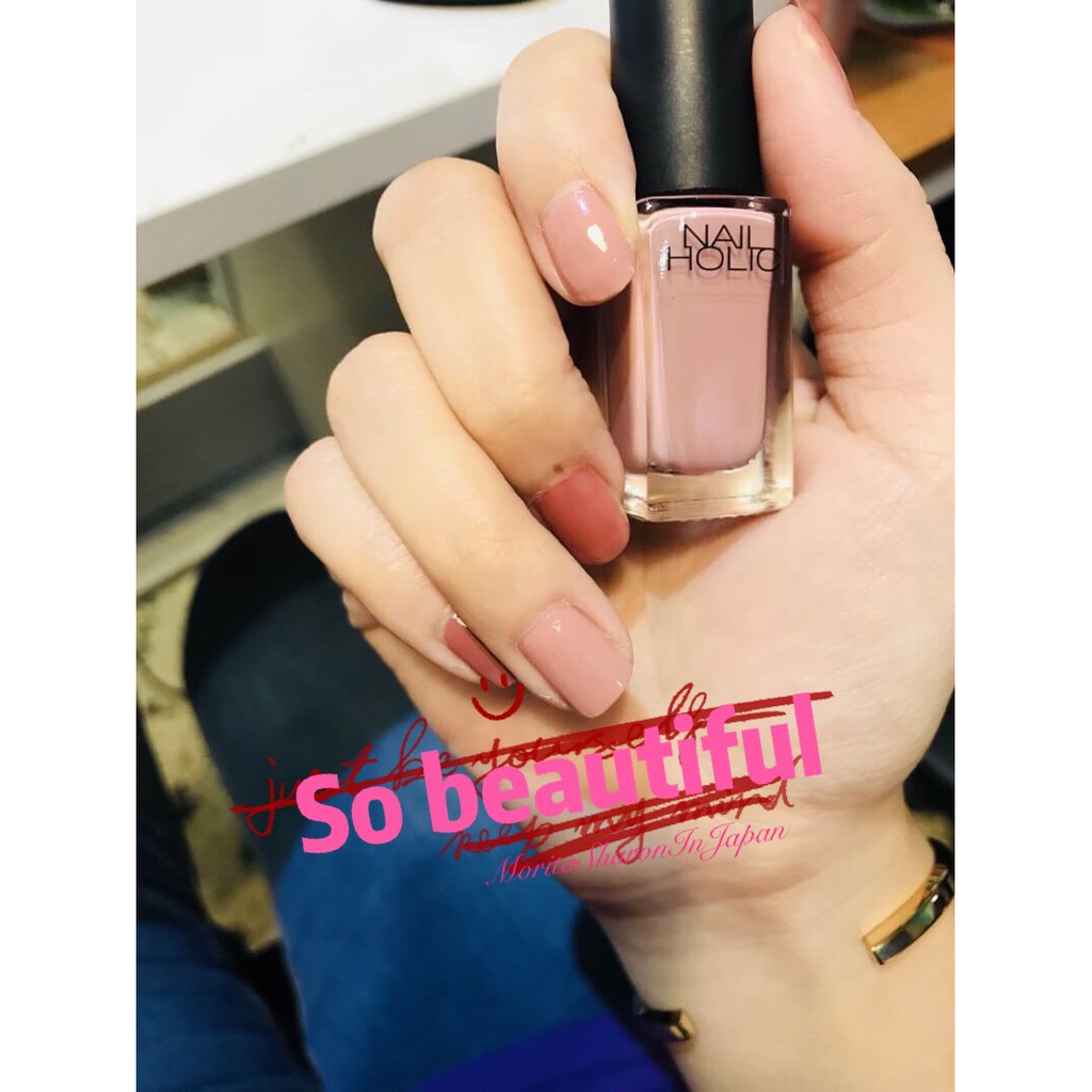 Msinjp 日本 預購 Kose 高絲nail Holic 指甲油顯白色蜜桃藕粉色號be816 蝦皮購物