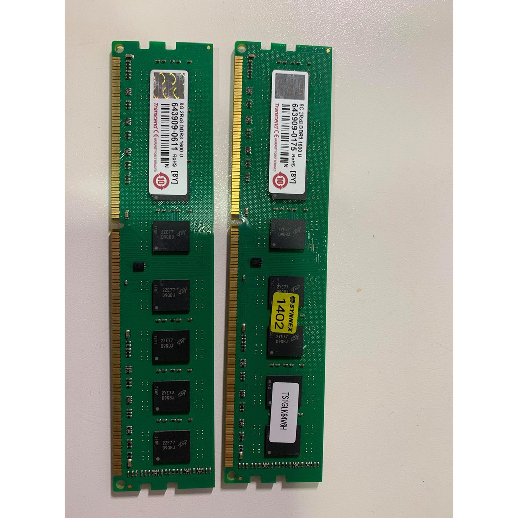 創見DDR3 1600 8G*2(16G)