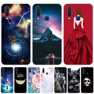 軟殼 Vivo Y12 手機殼矽膠可愛卡通 TPU 手機後蓋 Vivo Y 12 外殼 VivoY12