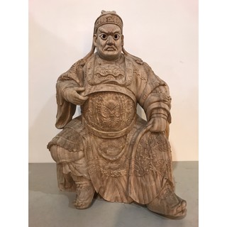 【修緣文物佛像館】1尺3身池王託尺6，王爺 千歲 神明神像， 江西小葉樟木雕刻
