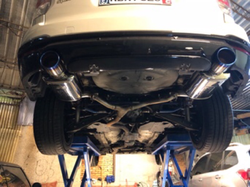 Dk改裝精品subaru Forester森林人藤壺排氣管fujisubo尾段彩鈦尾飾管另有wrx Levorg Sti 蝦皮購物