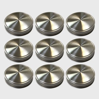 【現貨/發票】梅森罐專用 不鏽鋼蓋 (寬口)(3入/6入/9入) Ball Mason Jar 梅森杯蓋 不鏽鋼蓋