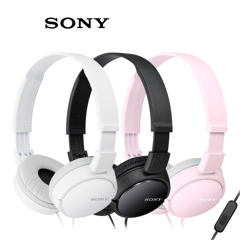 SONY MDR-ZX110AP 3色 簡約摺疊有線耳罩式耳機[有線控/麥克風]