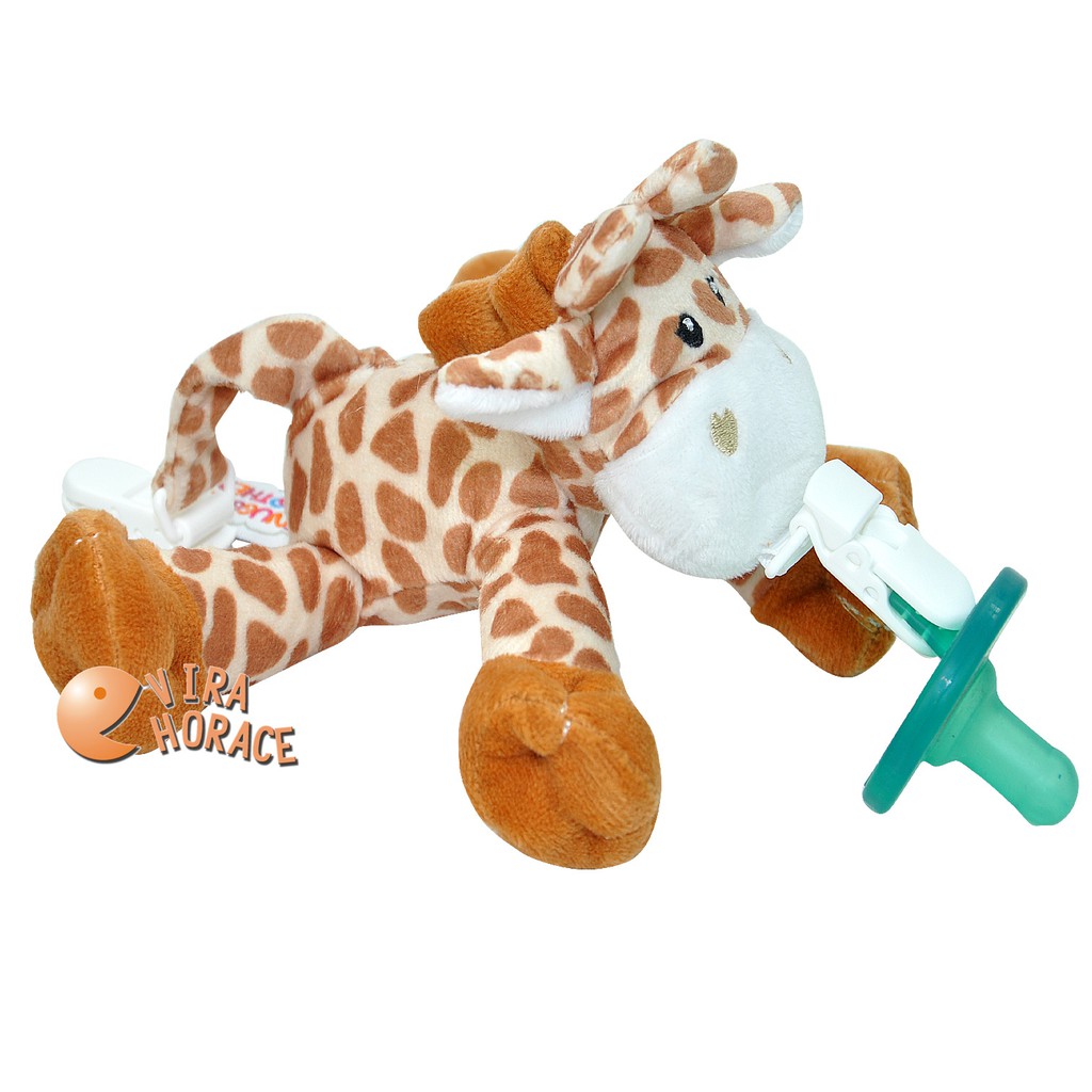 Snuggle史納哥娃娃奶嘴夾(不含安撫奶嘴) 五款可選  材質柔軟舒適  小巧玩偶讓寶寶一手抓握  HORACE