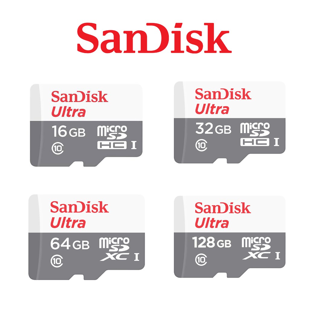 【SanDisk】 128G 64G 32G  ULTRA MicroSD 100MB/S UHS-I C10 記憶卡