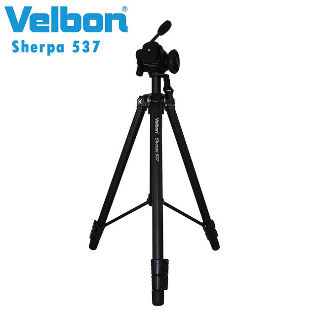 Velbon Sherpa 537 攝影家腳架組(含FHD-53D雲台)極佳的耐用度及操作流暢度 輕亮耐用,機動性佳