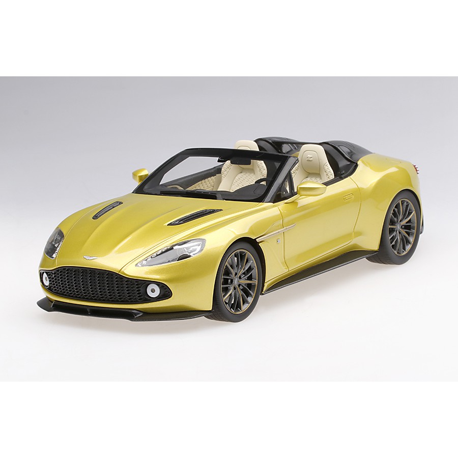 【名車館】Top Speed Aston Martin Vanquish Zagato Speedster 黃 1/18
