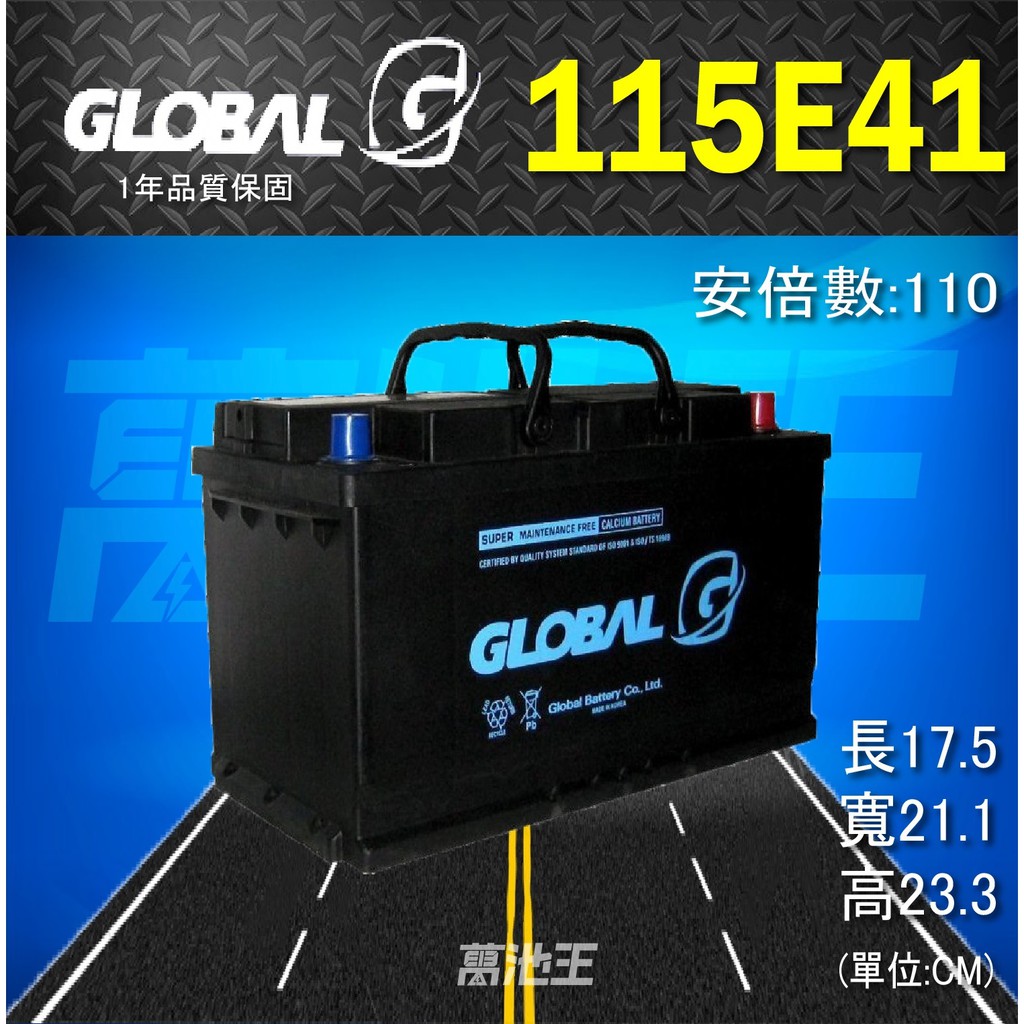 【GLOBAL 115E41】火速出貨⚡大貨車電瓶 發電機電池 自取含回收優惠價