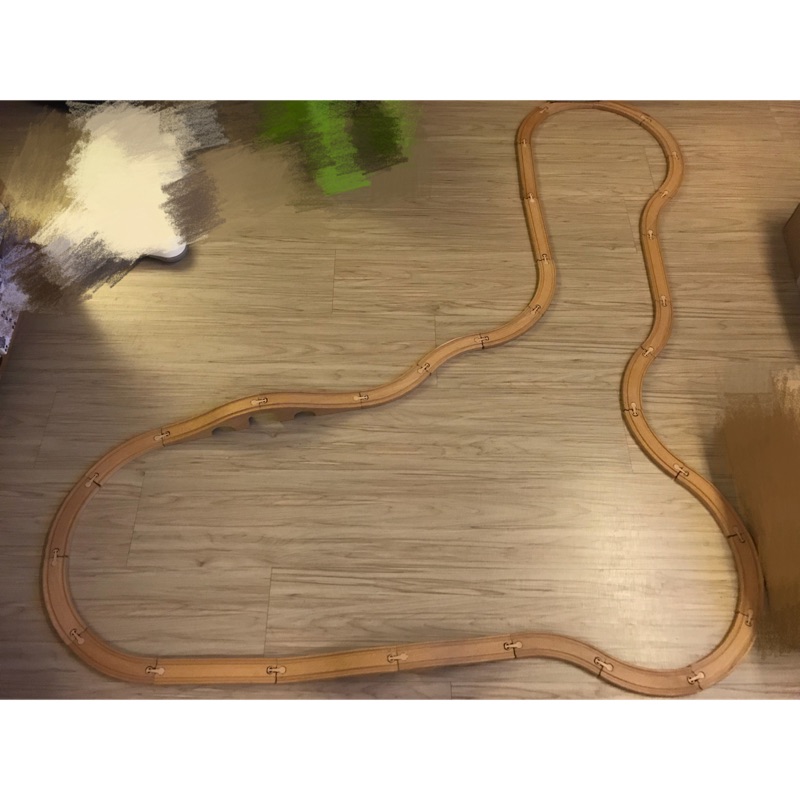 二手 IKEA木製軌道木頭小火車組
