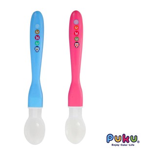 PUKU 藍色企鵝 矽膠安全湯匙(單入) 兩色 P14316