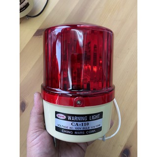 台製旋轉警示燈CA-110/非LED/AC110V紅色