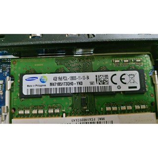 筆電DDR3記憶體）三星4G PC3L-12800S 低電壓