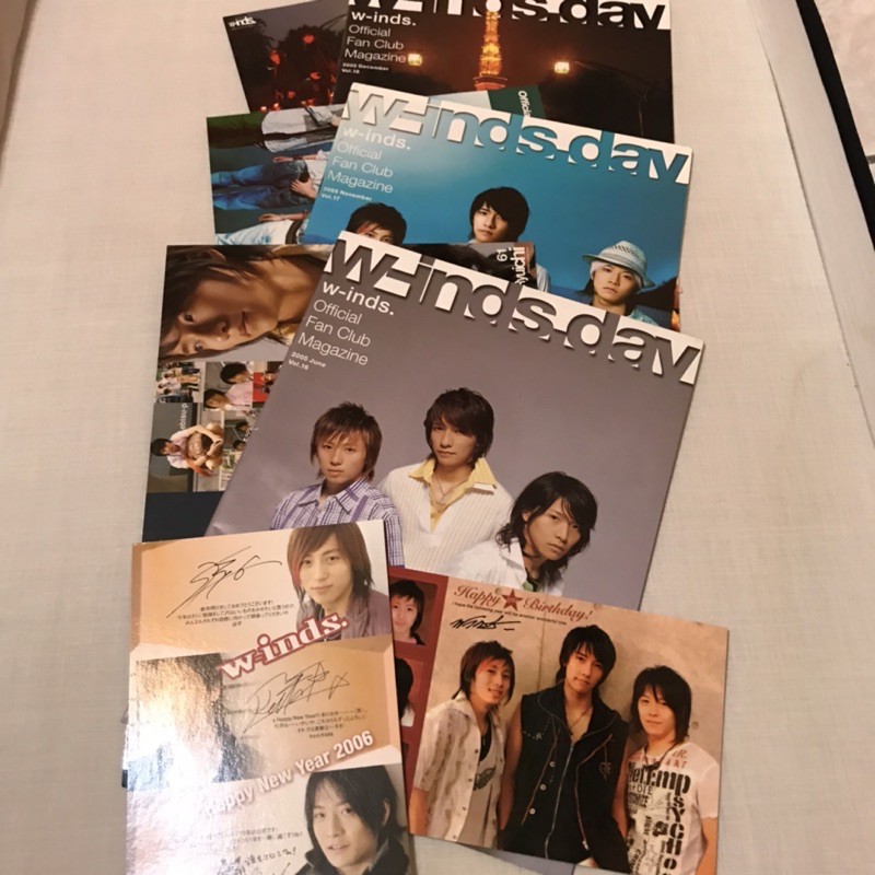 日本團體w Inds 早期周邊商品 官方後援會會刊 明信片共三期 蝦皮購物