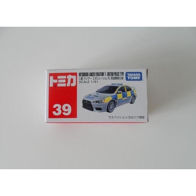 TAKARA TOMY TOMICA 39 EVOLUTION X POLICE TYPE 三菱 英國警察式樣 1/61