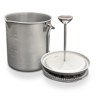 鈦金屬奶泡杯500ml 露營 戶外 登山 咖啡壺 茶壺 餐具 料理工具 P21724