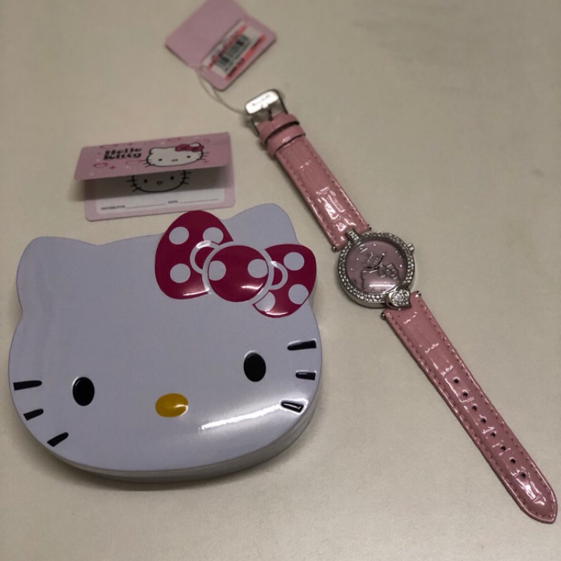 Hello Kitty 鑲鑽女性手錶