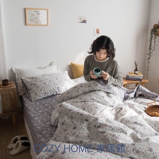 「COZY HOME」床包組 ins純棉田園復古碎花床包組 特大被套 雙人加大床包組 單人/雙人床包 田園碎花系列 柔軟