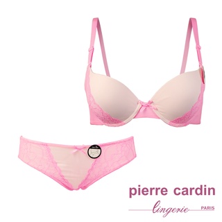 【pierre cardin 皮爾卡登女性內衣】B罩 超V爆乳美背內衣(成套-PNK粉)-707-73292B