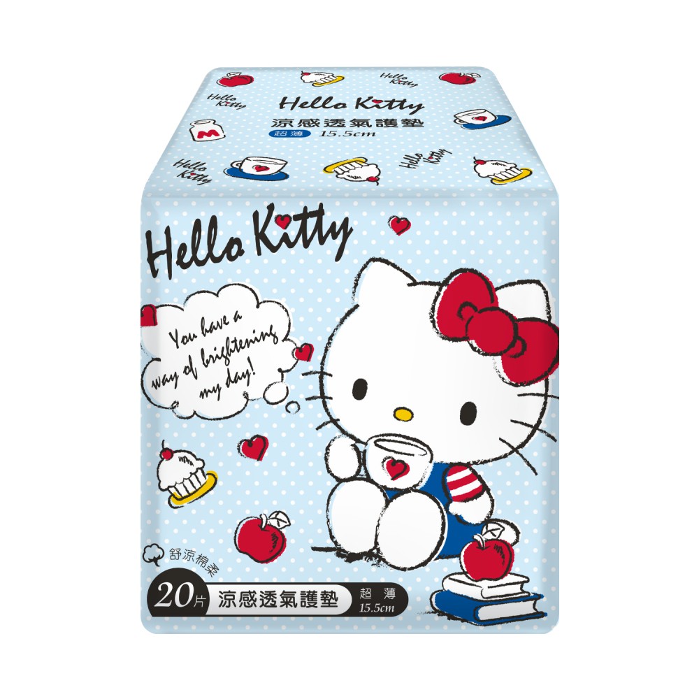 【Hello Kitty】涼感透氣護墊 15.5cm 20片/包