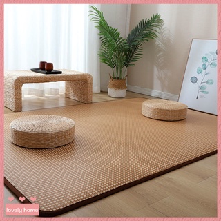 【Lovely home】日式藤編席地毯客廳臥室陽臺榻榻米地墊房間夏季床邊爬行涼席墊子