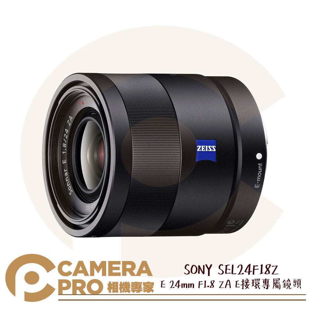 ◎相機專家◎ SONY SEL24F18Z 定焦廣角鏡頭 E 24mm F1.8 ZA APS-C E接環用 公司貨