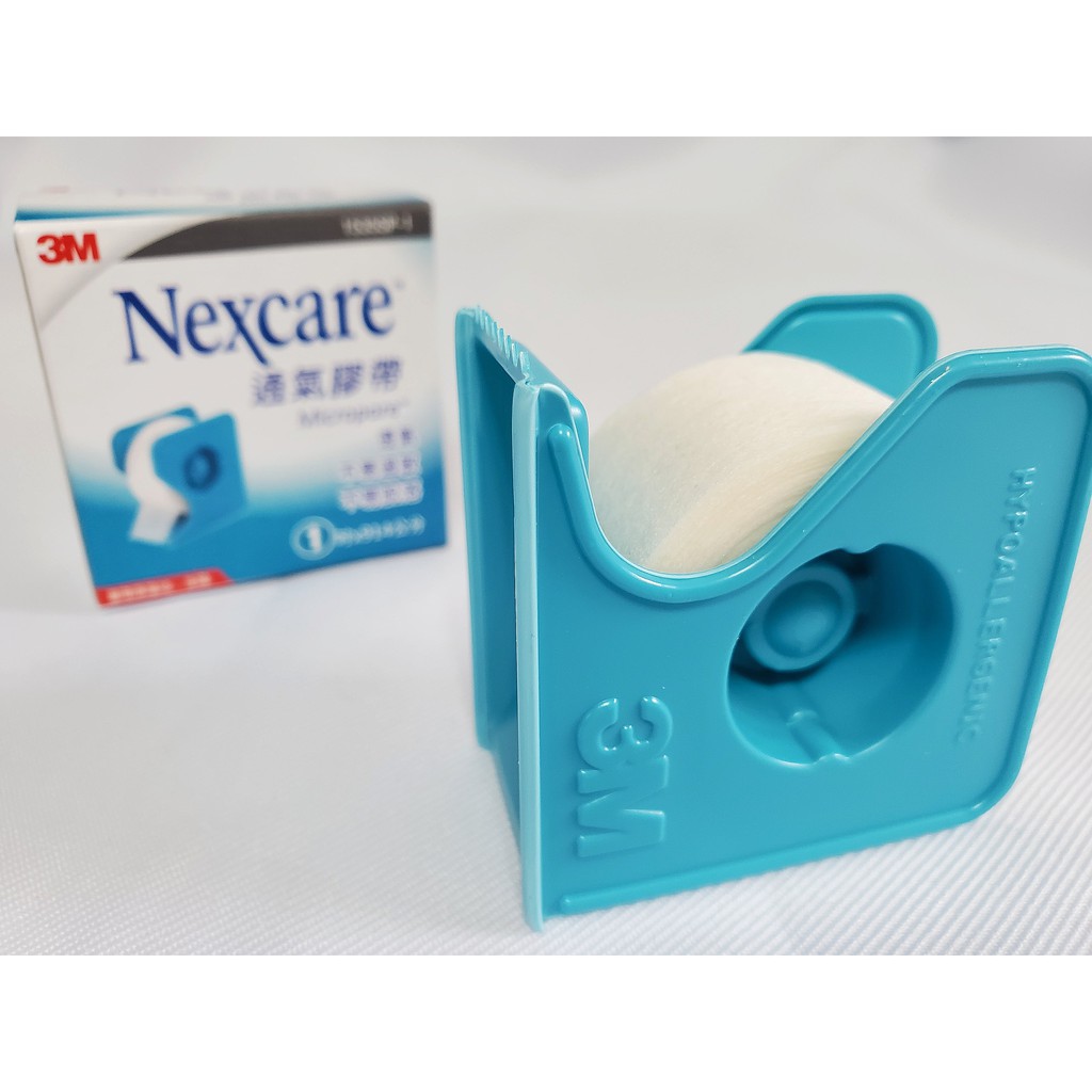 3M Nexcare 華新 通氣膠帶 透氣膠帶 透氣紙膠 通氣紙膠 半吋 1吋 白色 膚色 單卷附切台 1535SP