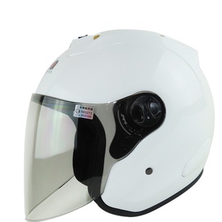 華泰 K868 亮白 半罩式 R帽 安全帽 內裡可拆洗式 安全帽 KK《遠古騎士》