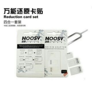 NOOSY 4合1 SIM卡轉換卡片貼，附退卡針，Nano/Micro/Standard/大卡轉小卡轉換不求人，高雄