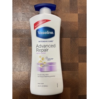 【滿100元出貨】vaseline凡士林乳液修護微香 600ml