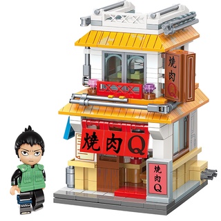qman 啟蒙積木 keeppley 火影忍者 街景系列 燒肉q (奈良鹿丸公仔) qm46820