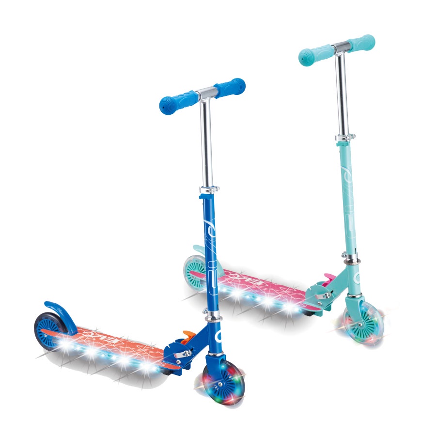 Evo	兩輪發光滑板車-藍/粉 玩具反斗城